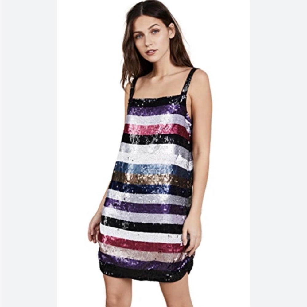 Parker Colorful sequins mini party dress!